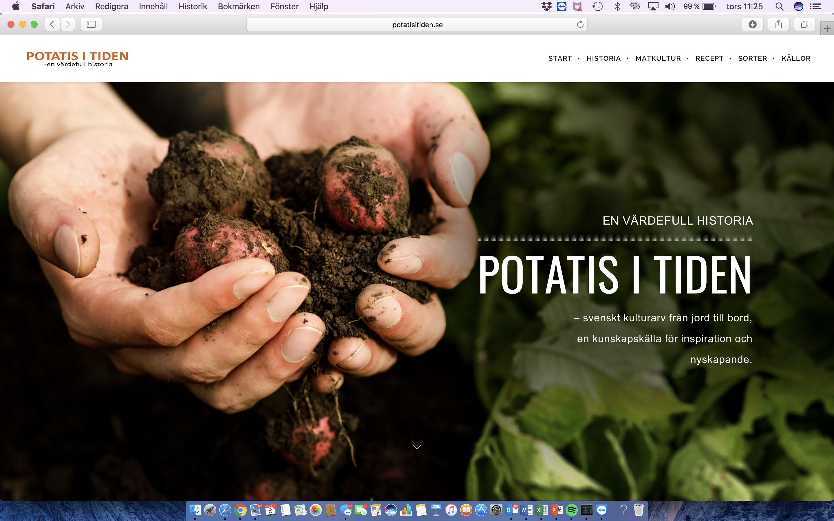 Ny hemsida Potatis i tiden